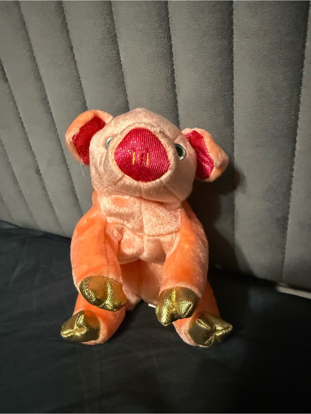 TY Zodiac Pig Beanie Baby 2000 Vintage Chinese Zodiac Plush